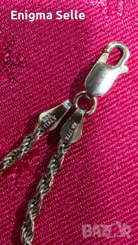 Сребърен синджир Italy 925, позлатен 8,74 гр  