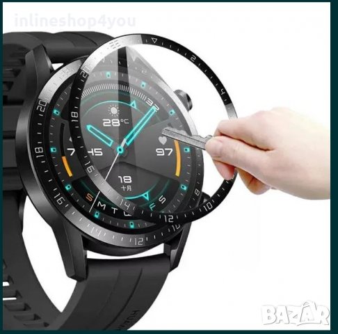 3D Протектор за дисплей за Huawei Watch GT2 / GT2 PRO - 5D 46mm, снимка 7 - Фолия, протектори - 31538133