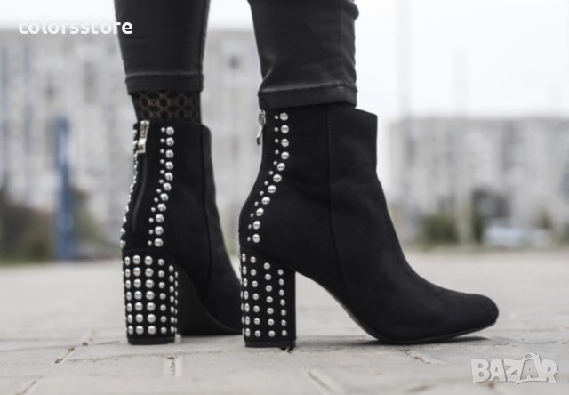 Боти в черно - OD-0033, снимка 2 - Дамски боти - 32509388