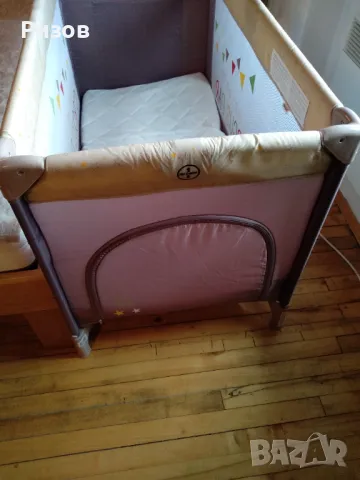 Сгъваема детска кошара с матрак Chipolino, снимка 4 - Бебешки легла и матраци - 50404060
