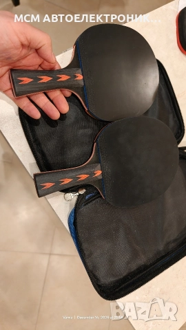 ДВЕ ХИЛКИ (РАКЕТИ) ЗА ТЕНИС НА МАСА 5 ЗВЕЗДИ на фирма HUIESON и КАЛЪФ ЗА ТЯХ, снимка 2 - Тенис - 52795293