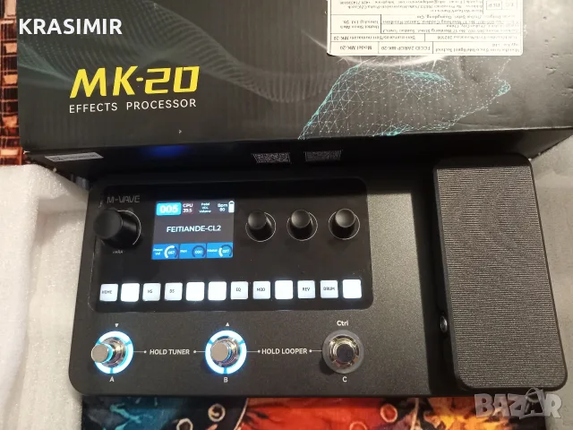 Процесор за ел.китара M-VAVE- МК20. , снимка 2 - Китари - 55936813