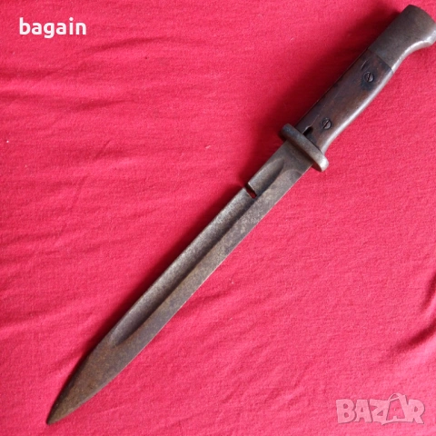 Уникален щик с дупка от шрапнел., снимка 4 - Антикварни и старинни предмети - 54077572