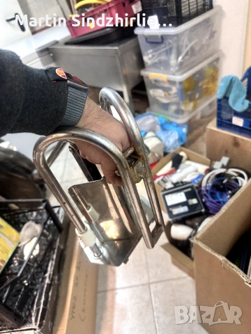 Професионална ръчна преса за картофи / чипс – масивна, неръждаема, снимка 3 - Обзавеждане на кухня - 54097028