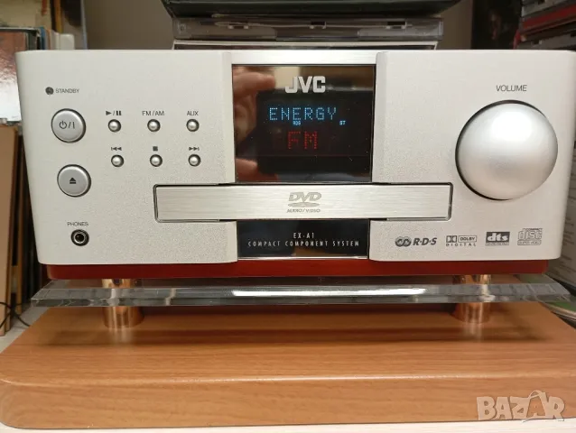 JVC EX-A1 Compact CD DVD System Wood Cone Speakers SP-EXA1 CA-EXA1, снимка 2 - Аудиосистеми - 48549696