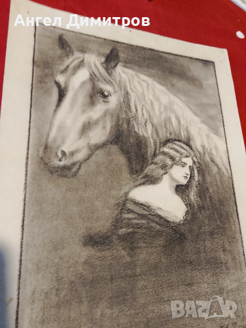 Стара графика подписана , снимка 5 - Антикварни и старинни предмети - 51724858