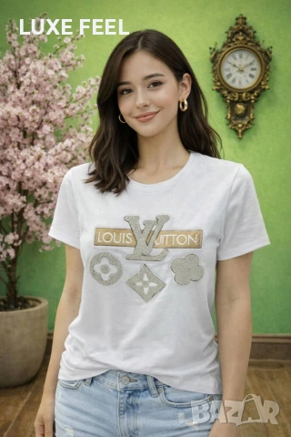 Louis Vuitton ⚜️Дамски Тениски , снимка 3 - Тениски - 53288758
