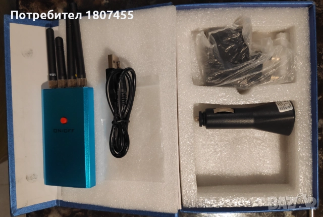 ПОРТАТИВЕН ЗАГЛУШИТЕЛ ЗА GSM, WIRELESS ВРЪЗКИ И 3G МРЕЖИ