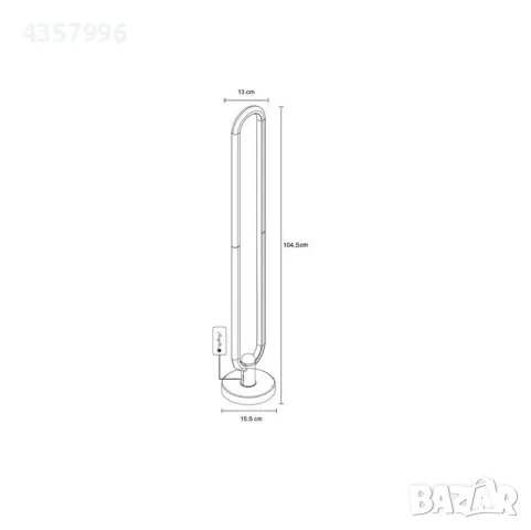 Декоративна настолна лампа, LED RGB осветление , снимка 4 - Лед осветление - 49673110