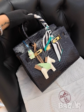 чанти HERMÈS BIRKIN 30 CROCO SIZE: 30x 22cm , снимка 5 - Чанти - 51753482