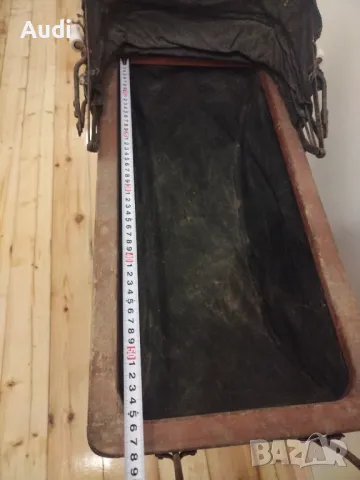 Винтидж ретро количка за кукли Викториански стил Ръчно изработена от естествени материали. , снимка 5 - Антикварни и старинни предмети - 49667702