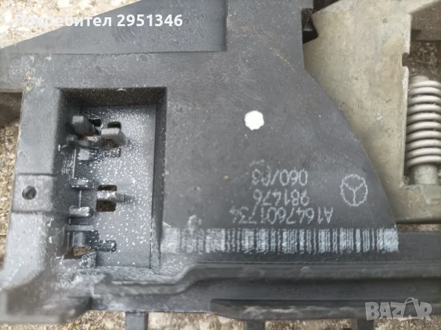 вътрешна дръжка Mercedes ML W164 1647601734, снимка 2 - Части - 56185859