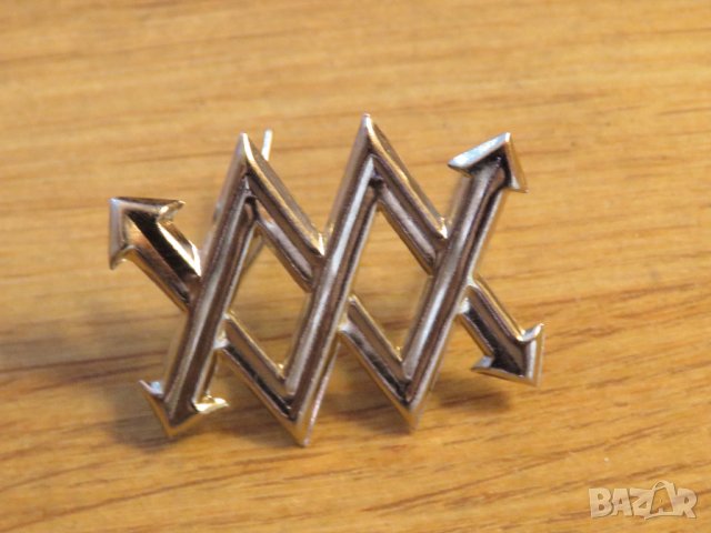 Военен вензел сребърен свързист българска армия 1 бр.  - за ценители и колекционери.