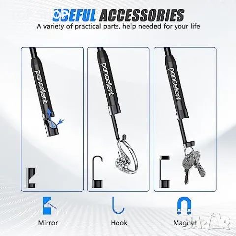 Нов едноскоп с 8 LED светлини за Android и iOS инспекционна камера мъж ремонт, снимка 5 - Друга електроника - 49657703