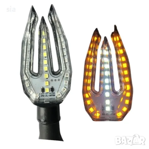 Мигачи за мотопеди, мотоциклети, атв,2бр, 2 светлини