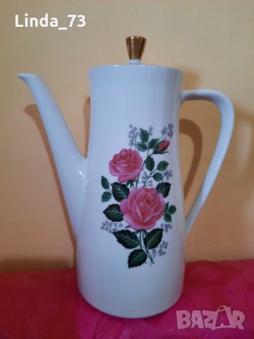 Чайник с красиви рози-порцелан-"Bavaria"-1.500мл. Маркирана за произход.  , снимка 2 - Аксесоари за кухня - 34175153