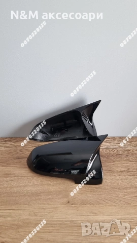 Капаци огледала BMW F10 F11 F12 F01 Facelift черен гланц M Style щипки, снимка 4 - Аксесоари и консумативи - 54334238