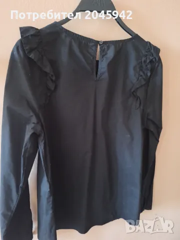 Дамска черна риза MOHITO colektion, снимка 6 - Ризи - 50296667