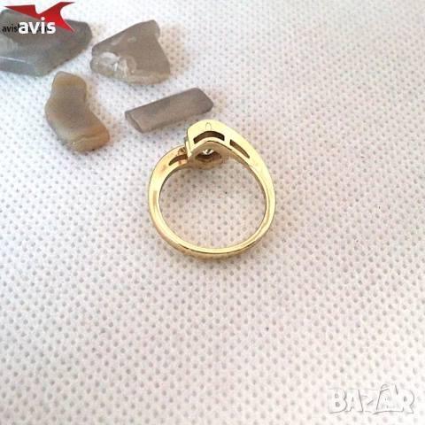 Пръстен с 14К златно покритие 224834, снимка 2 - Пръстени - 52910083