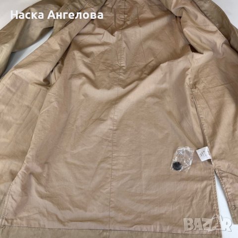 Дамско яке манто Bruuns Bazaar бежово ново размер 34, снимка 4 - Якета - 38745119