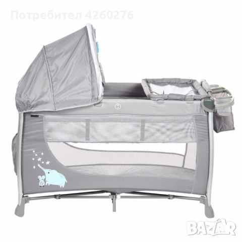 Детска кошара Zizito doris на 2 нива, снимка 3 - Бебешки легла и матраци - 52456441