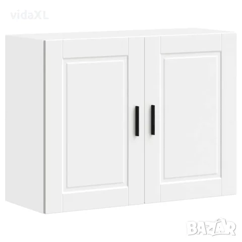 vidaXL Кухненски стенен шкаф Porto, бял, инженерно дърво