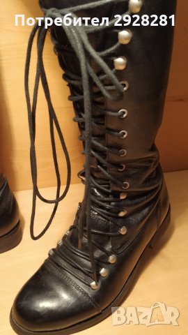 Miz Mooz - дамски ботуши от естествена кожа с връзки, снимка 8 - Дамски ботуши - 31274038