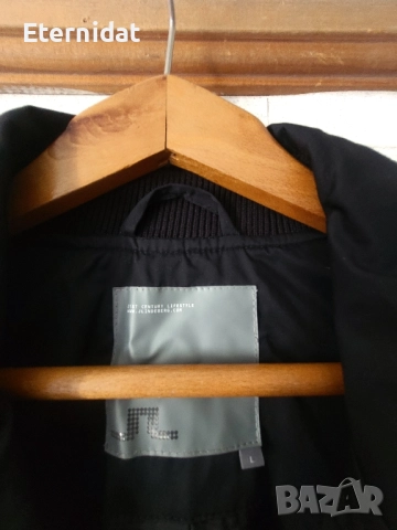 Черен тренч JILINBERG , снимка 7 - Палта, манта - 51807822