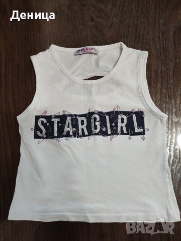 Лот летни блузки, потници и ризки за момиче, размер 128, снимка 2 - Детски тениски и потници - 38618199