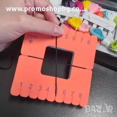 Комплект за изработка на гривни Kruzzel, включени шаблони, конци, мъниста , снимка 6 - Други - 53093598