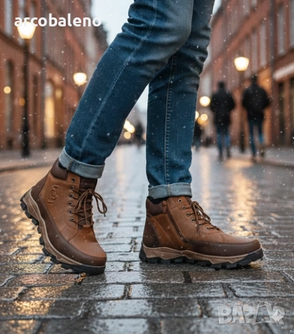 Мъжки ежедневни зимни боти Elias, 3цвята , снимка 5 - Мъжки боти - 52542047