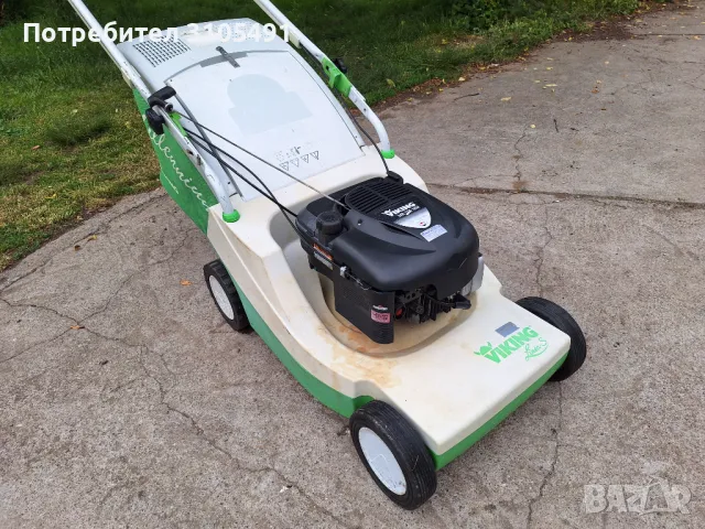 Косачка Viking 5.5к.с двоен нож 51см самоходна мулчираща с кош, снимка 4 - Градинска техника - 50392672