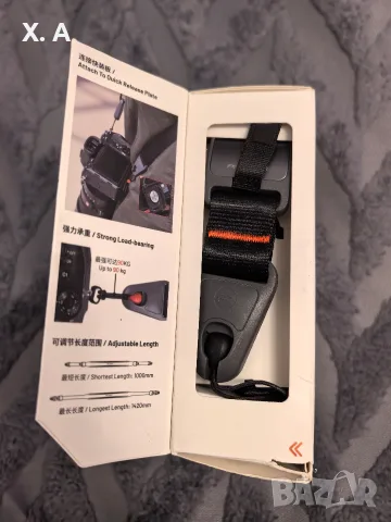 PGYTECH Camera Shoulder Strap (Night Black) P-CB-119, снимка 2 - Камери - 56321107