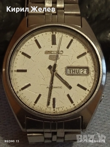 Колекционерски часовник мъжки SEIKO 5 AUTOMATIC работи за ЦЕНИТЕЛИ 51522, снимка 2 - Мъжки - 52377617