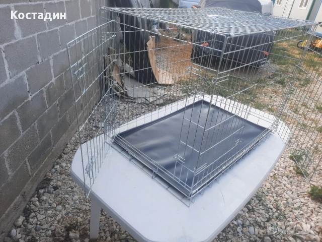Клетка за куче farmcompany pet сгъваема тежко товарна  с две врати, снимка 5 - За кучета - 54171319