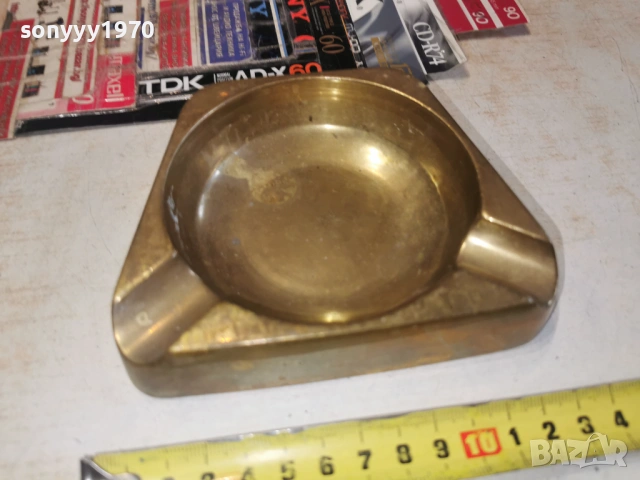 МАСИВЕН ПЕПЕЛНИК-МЕД/МЕСИНГ 2303261700LCHERY1, снимка 9 - Антикварни и старинни предмети - 53948859