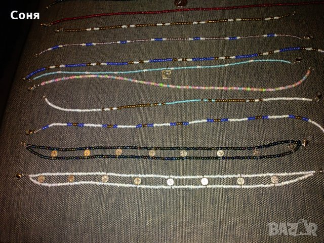 Гривни за крак и гердани за врат с мъниста , снимка 3 - Гривни - 31616232