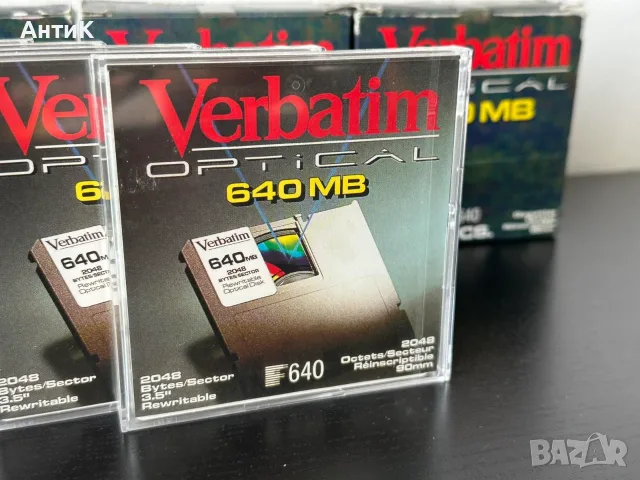Флопи Диск Verbatim Optical 640MB 3.5” MO Дискета, снимка 2 - Други - 55797343