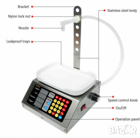 Автоматичен Кантарен Дозатор за пълнене на течности в бутилки , снимка 6 - Везни - 30601708