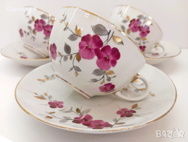 Руски порцелан , снимка 2 - Чаши - 52224929