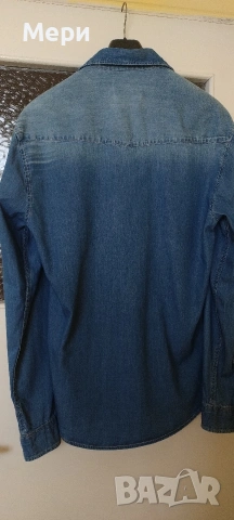 Мъжка дънкова риза Jack & Jones, снимка 3 - Ризи - 53935940