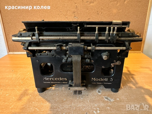 стара пишеща машина "MERCEDES Modell 5", снимка 10 - Антикварни и старинни предмети - 54126670