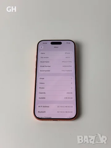 iPhone 17 Prо 256 Gb Orange |  12м. Гаранция | Перфектен, снимка 3 - Apple iPhone - 56145383