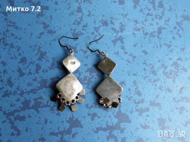 стари сребърни обеци - 2, снимка 3 - Обеци - 30785961