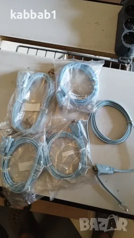 Кабел Cisco Console Cable, от RJ45 към DB9F, 1.8 м., син оригинален!