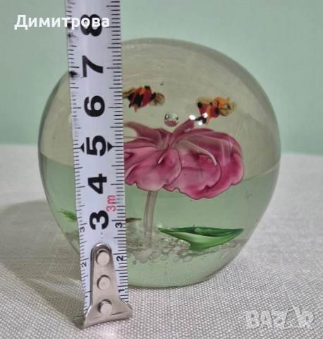 Завладяващи стъклени преспапиета , снимка 10 - Антикварни и старинни предмети - 52686243