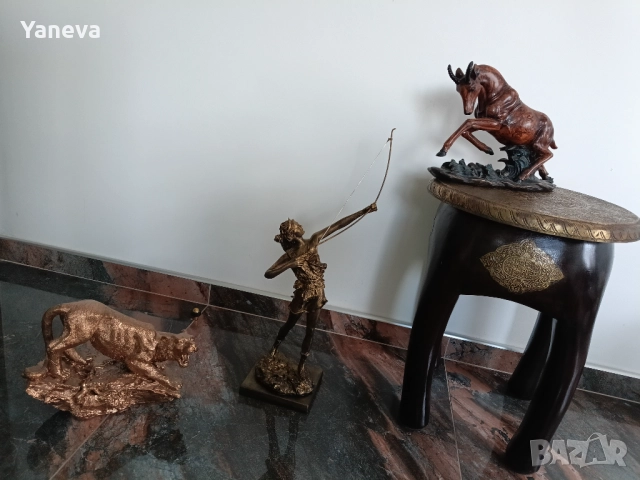 Диана , богиня на лова, природата и луната в  поза на ловджийка с лък и стрела. , снимка 11 - Статуетки - 52553361