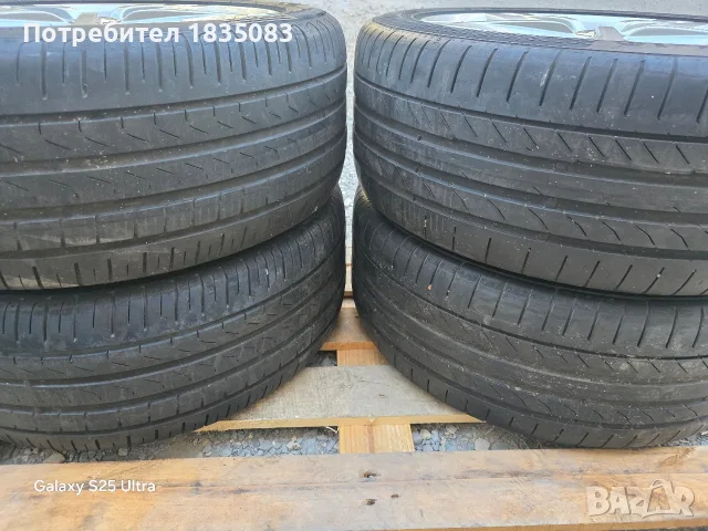 Лети джанти 17ки 5х112 VW + летни гуми 235/45/17, снимка 11 - Гуми и джанти - 55847272
