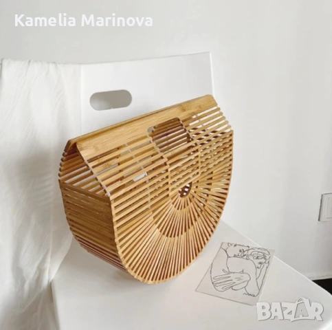 Дървена чанта, снимка 2 - Чанти - 53211746