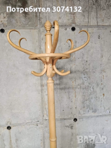 Виенска букова закачалка за дрехи, снимка 2 - Закачалки - 52147259